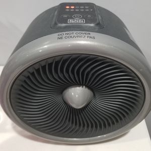 Black & Decker 1500-Watt Digital Turbo 2-in-1 Electric Heater Plus Fan